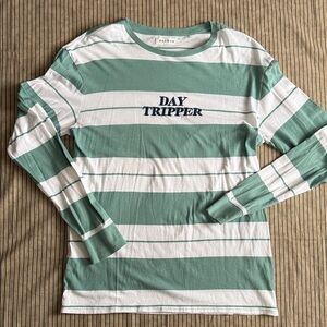 PACSUN Day Tripper Striped Long Sleeve Tee - Size M